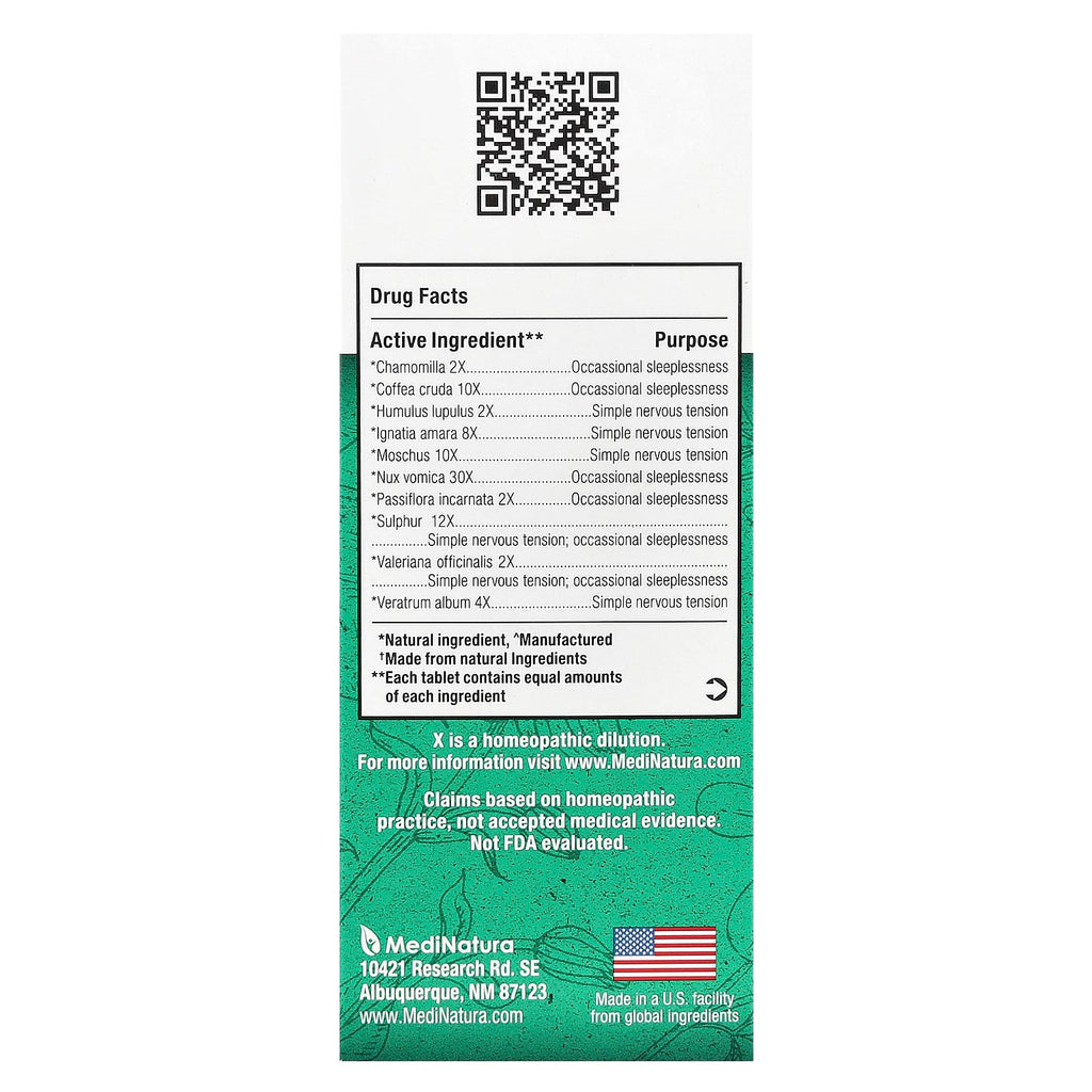 MediNatura, BHI, Calming, 100 Tablets