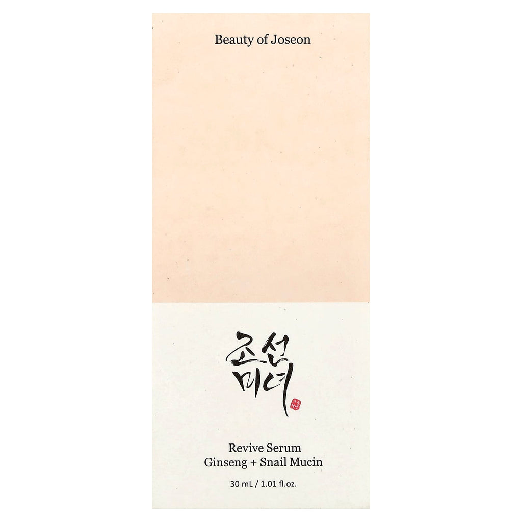 Beauty of Joseon, Revive Serum, Ginseng + Snail Mucin, 1.01 fl oz (30 ml)