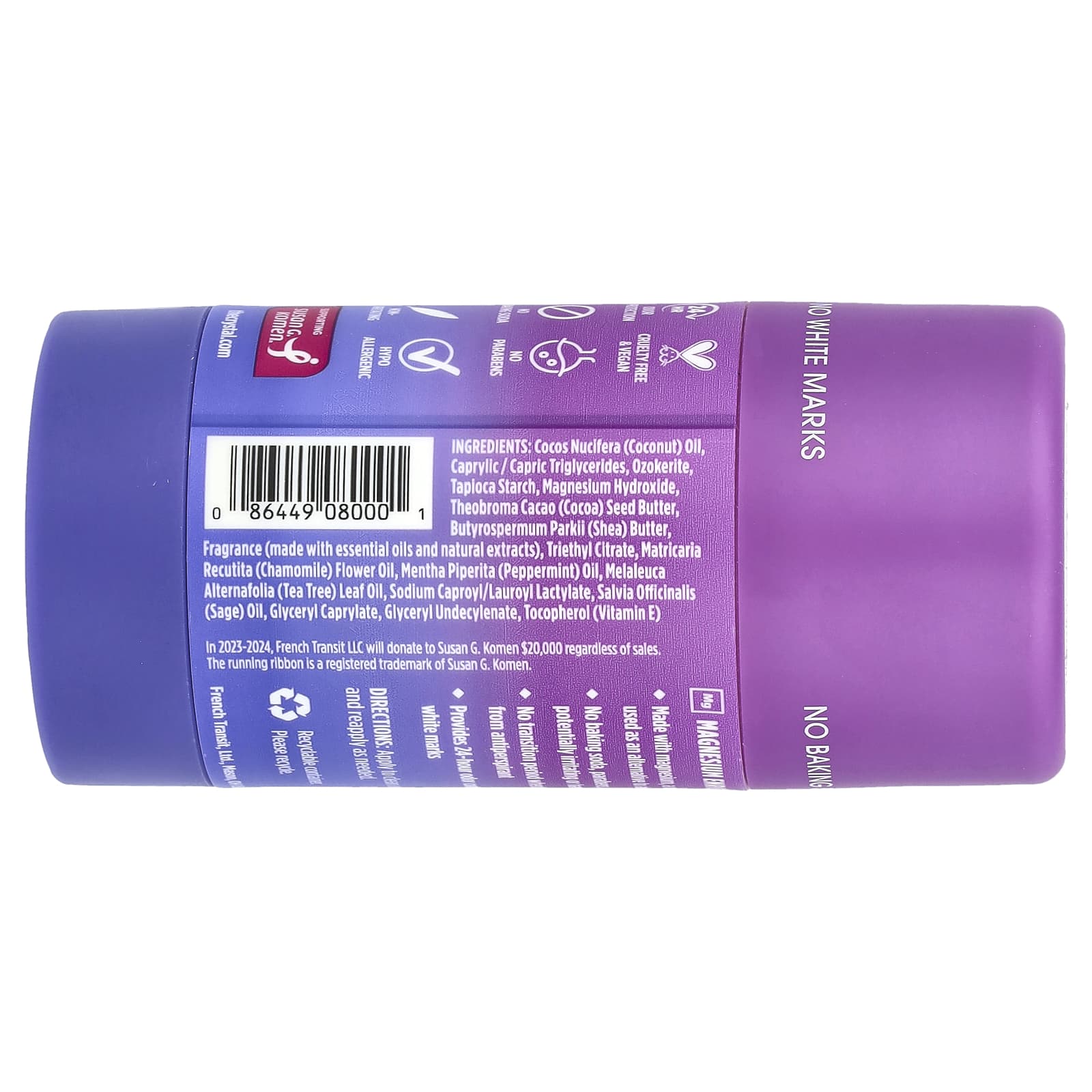 CRYSTAL, Deodorant, Lavender + Rosemary , 2.5 oz (70 g)