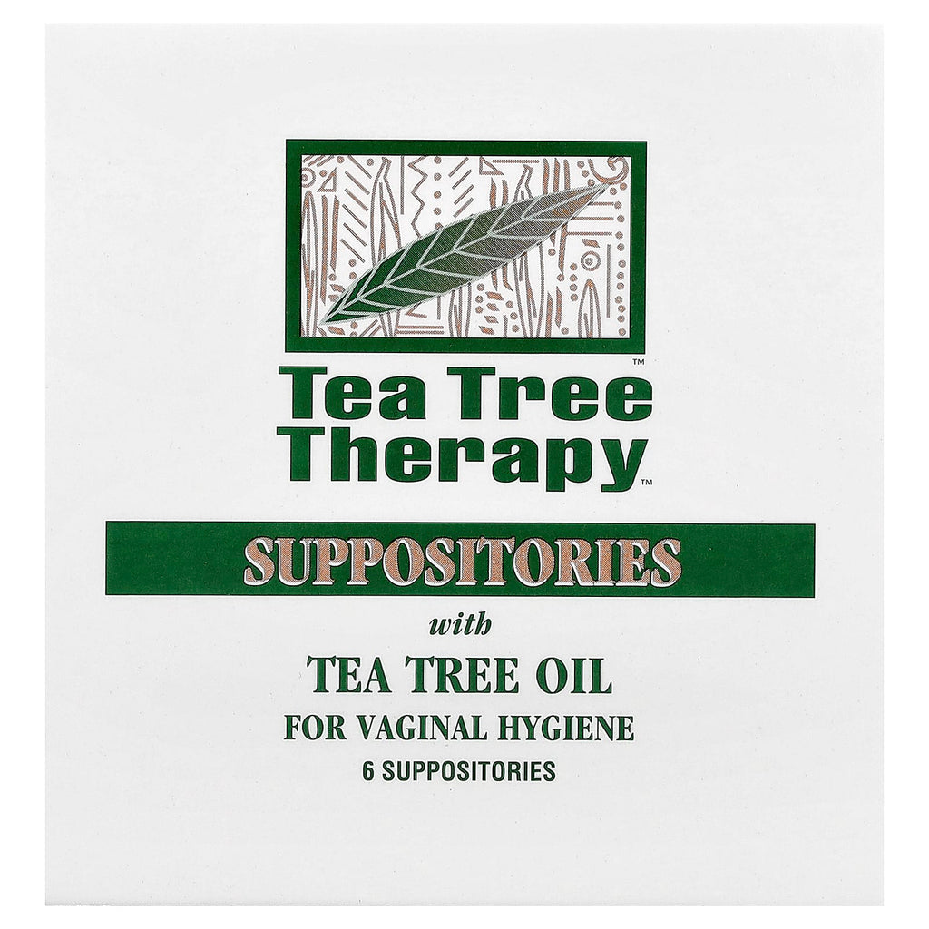 Tea Tree Therapy, Suppositories with Tea Tree Oil for Vaginal Hygiene, 6 Suppositories
