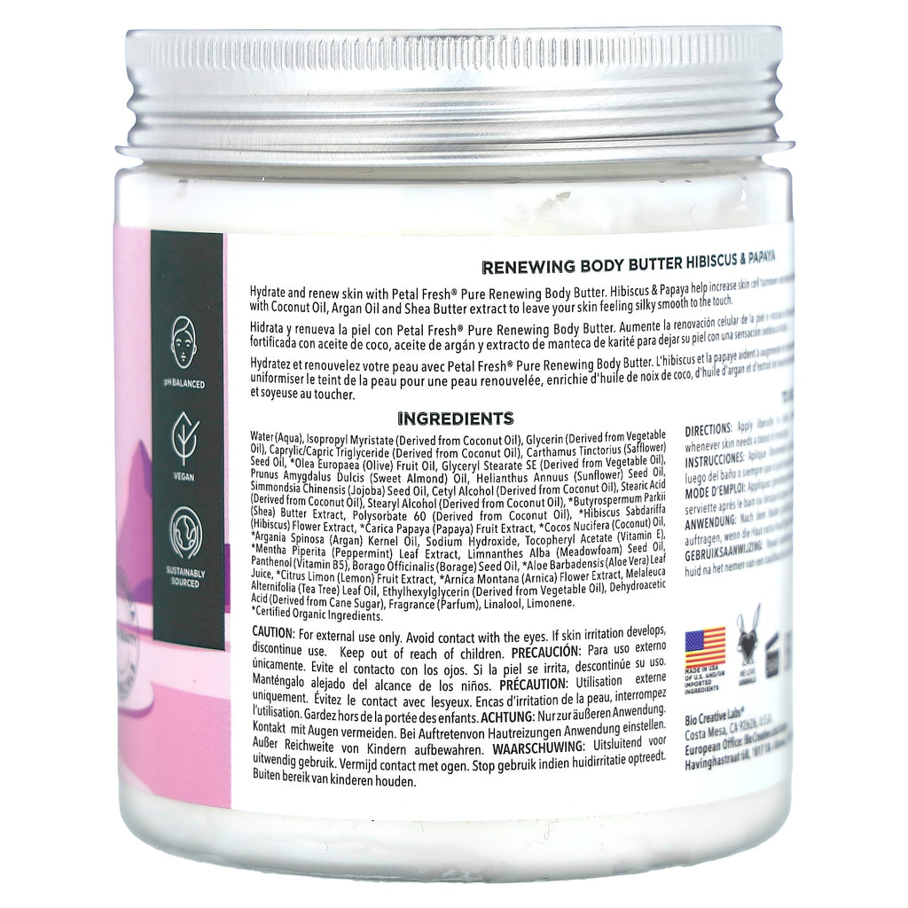 Petal Fresh, Pure, Renewing Body Butter, Hibiscus & Papaya, 8 oz (237 ml)