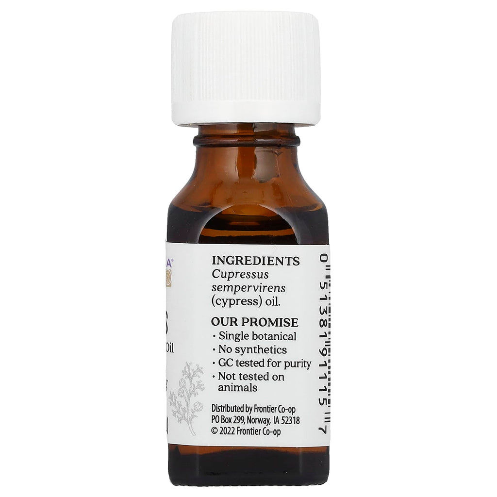 Aura Cacia, Pure Essential Oil, Cypress, 0.5 fl oz (15 ml)
