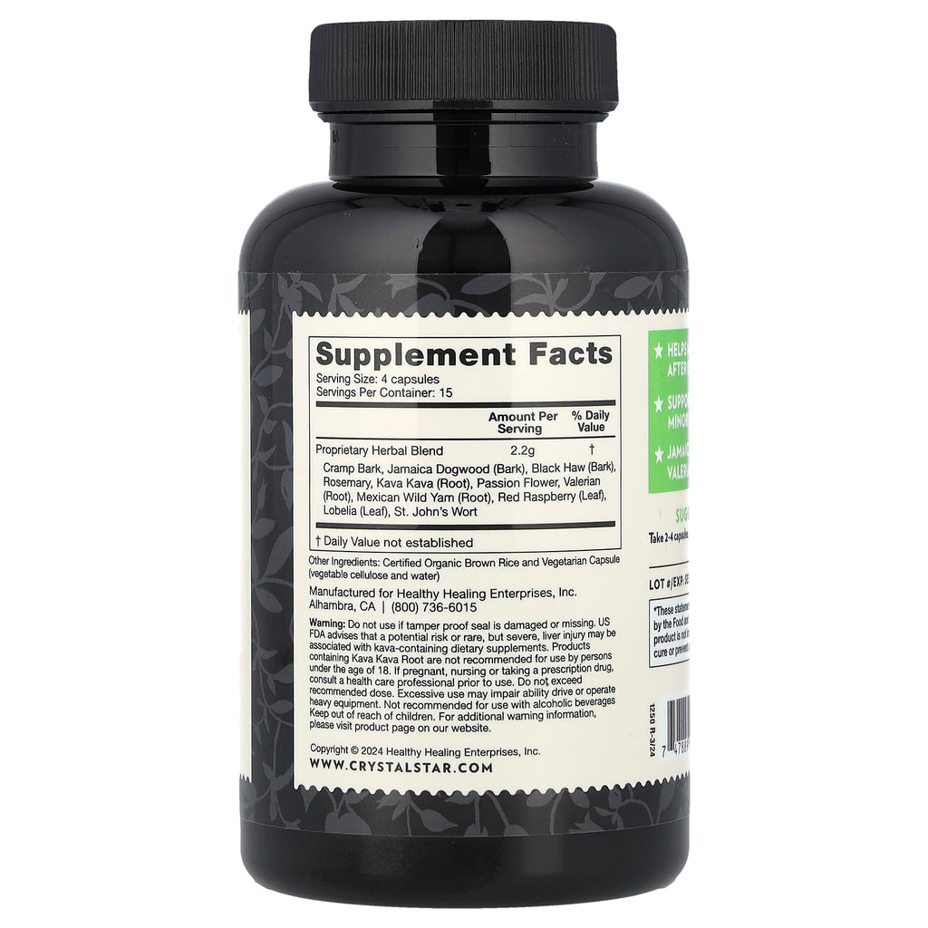 Crystal Star, Muscle Relax, 60 Vegetarian Capsules