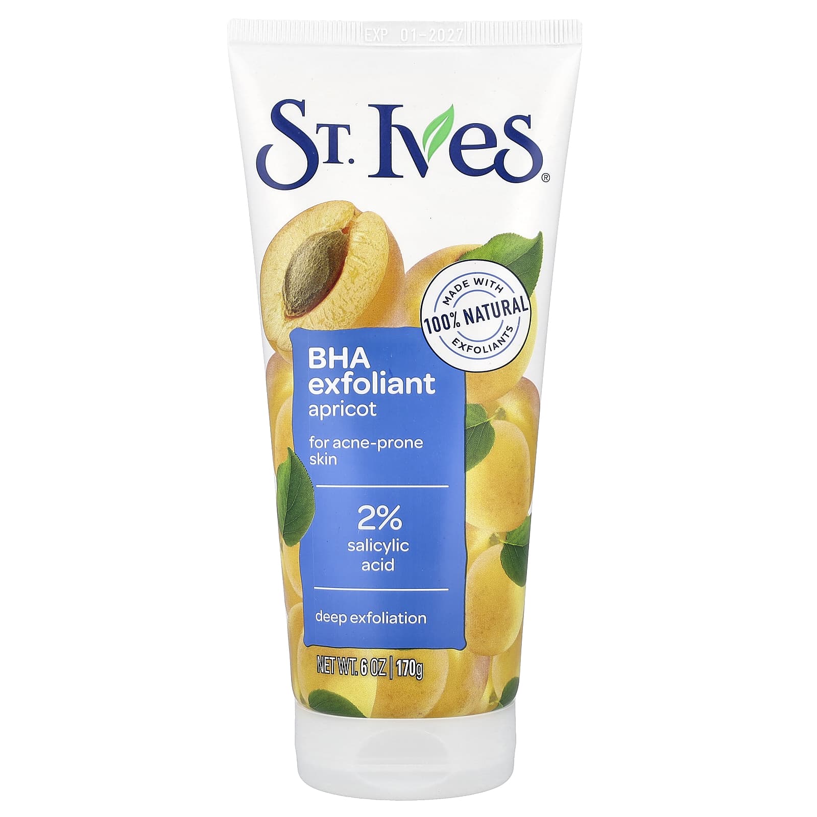 St. Ives, BHA Exfoliant, For Acne-Prone Skin, Apricot , 6 oz (170 g)
