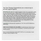 Tea Tree Therapy, Suppositories with Tea Tree Oil for Vaginal Hygiene, 6 Suppositories