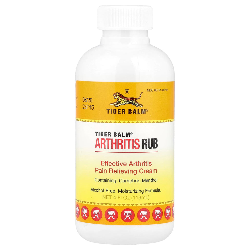Tiger Balm, Arthritis Rub, Alcohol-Free, 4 fl oz (113 ml)