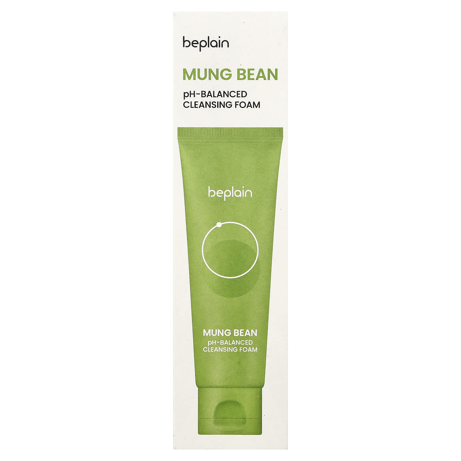 Beplain, Mung Bean, pH-Balanced Cleansing Foam, 2.7 fl oz (80 ml)