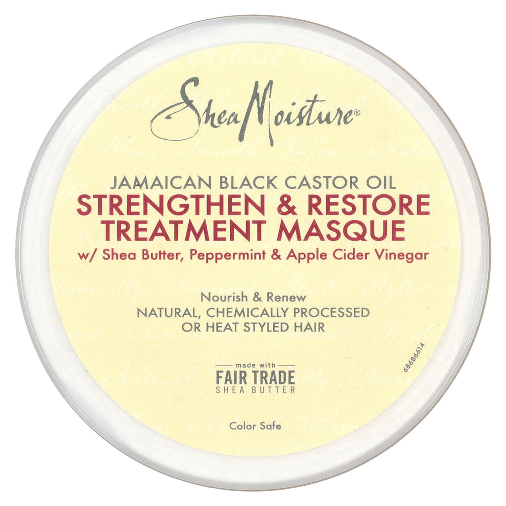 SheaMoisture, Jamaican Black Castor Oil, Strengthen & Restore Treatment Masque, 11.5 oz (326 g)