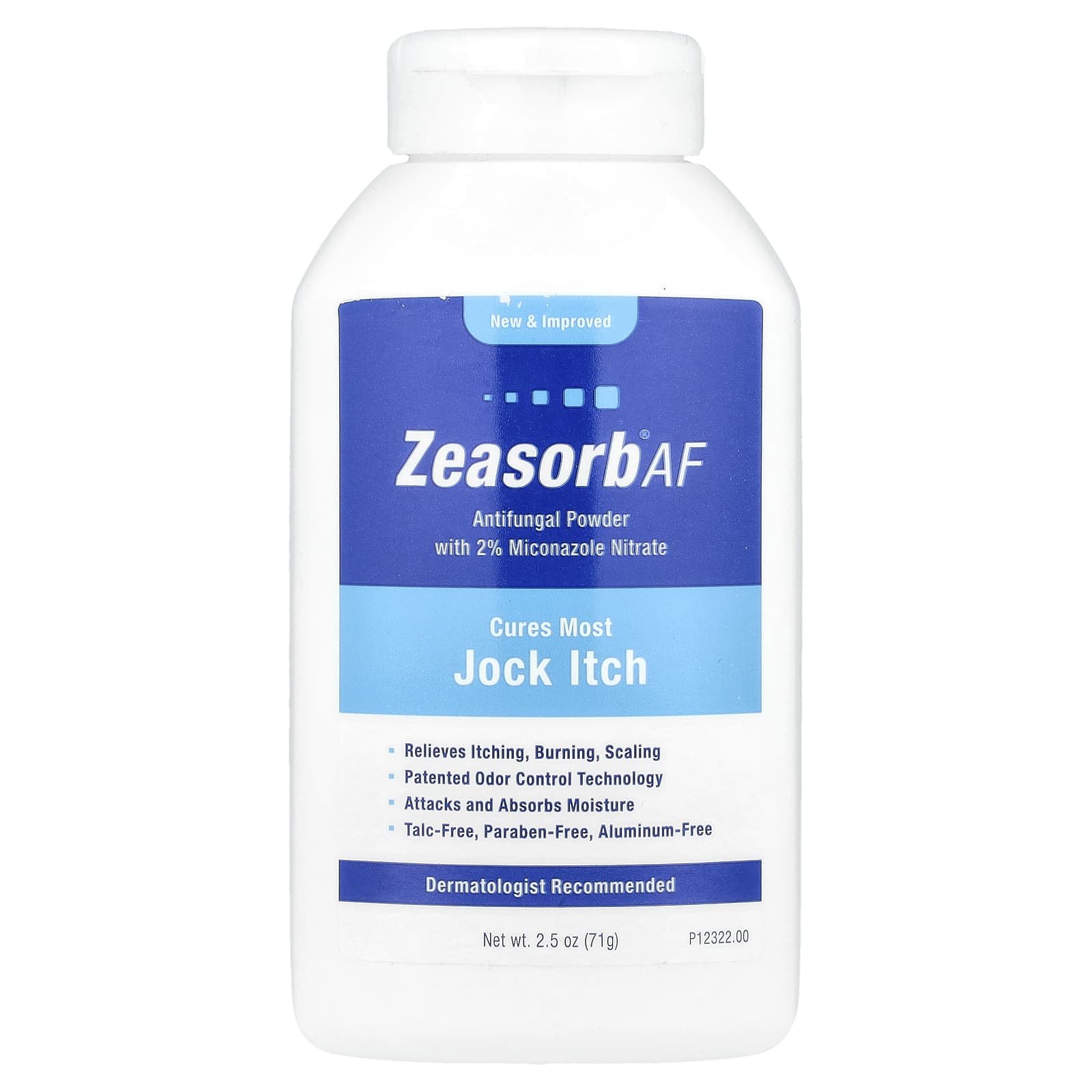 Zeasorb, Zeasorb® AF, Antifungal Powder, 2.5 oz (71 g)