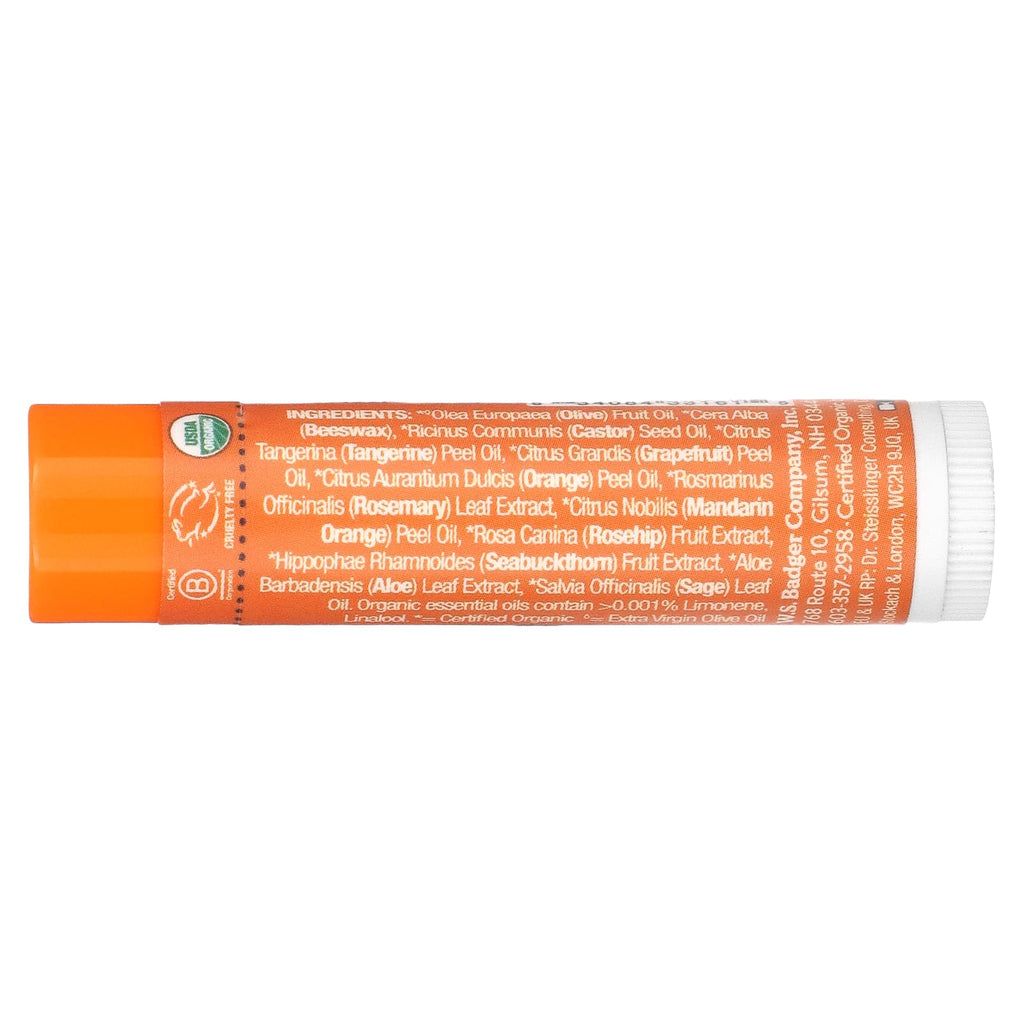 Badger, Lip Balm, Tangerine Breeze, 0.15 oz (4.2 g)