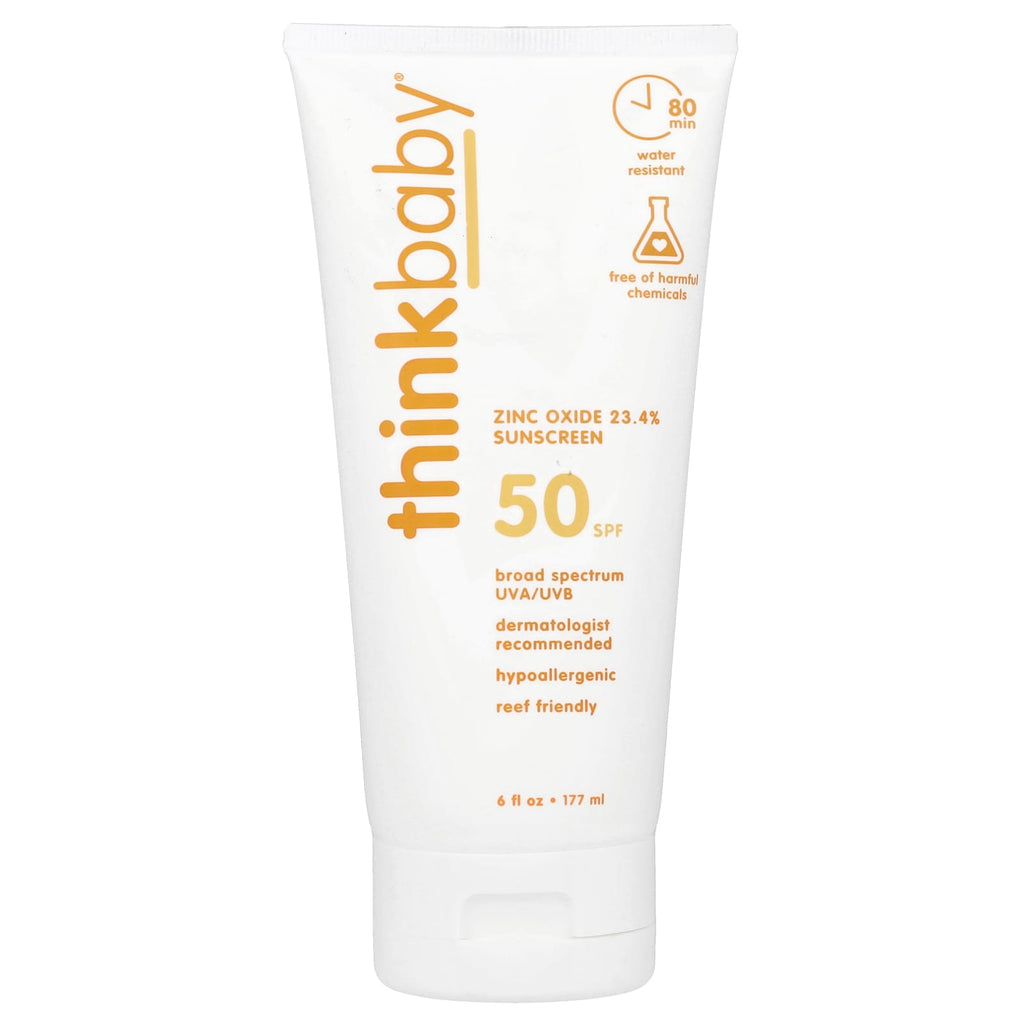 think, Thinkbaby®, Zinc Oxide Sunscreen, SPF 50, 6 fl oz (177 ml)