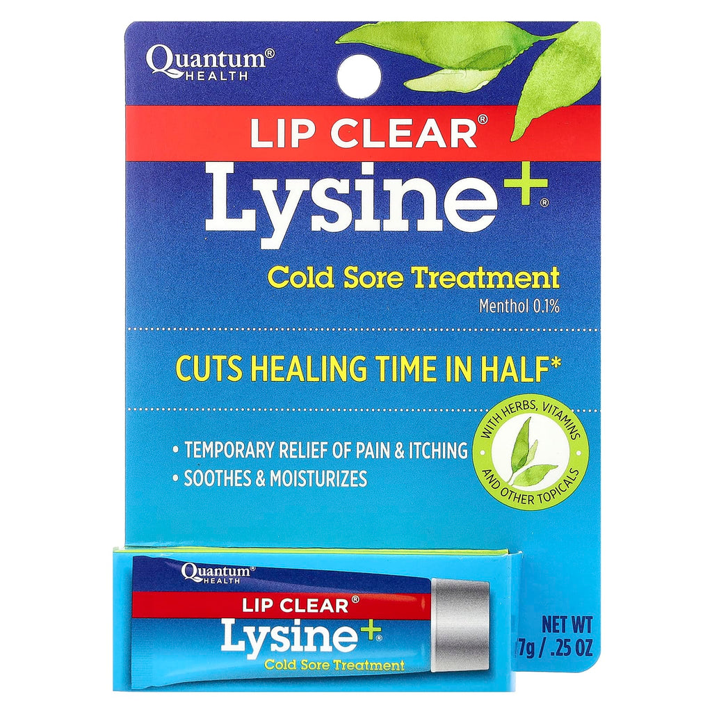 Quantum Health, Lip Clear® Lysine+®, Cold Sore Treatment, 0.25 oz (7 g)