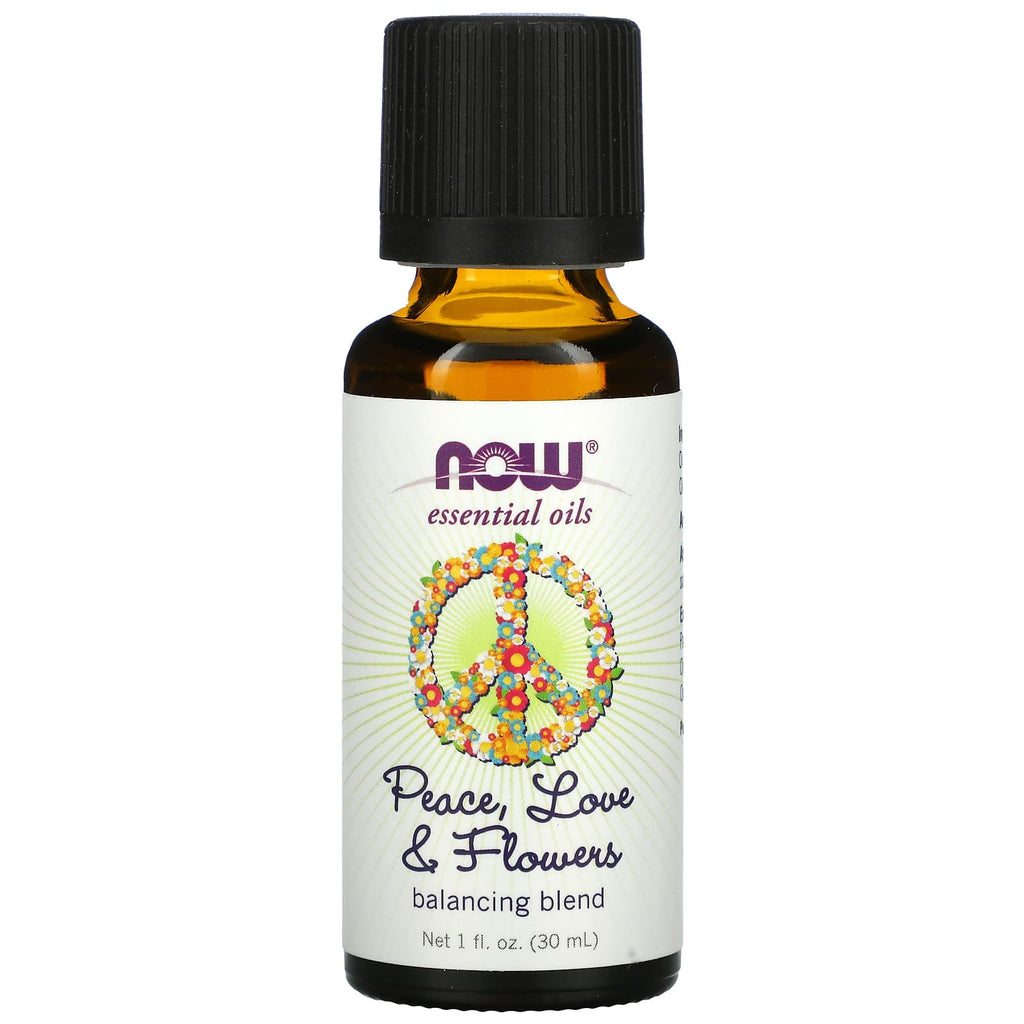 NOW Foods, Essential Oils, Peace, Love & Flowers, 1 fl. oz (30 ml)
