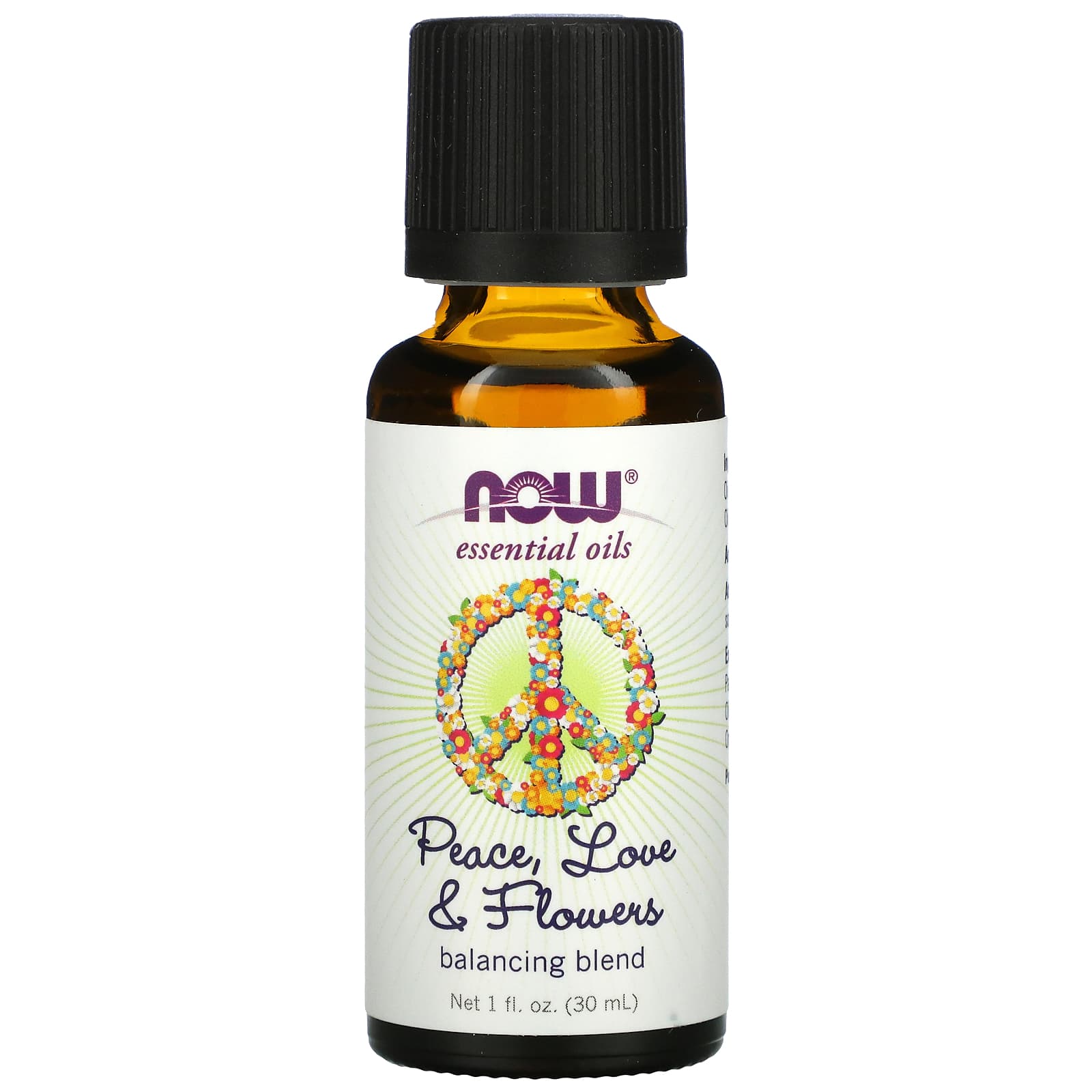 NOW Foods, Essential Oils, Peace, Love & Flowers, 1 fl. oz (30 ml)