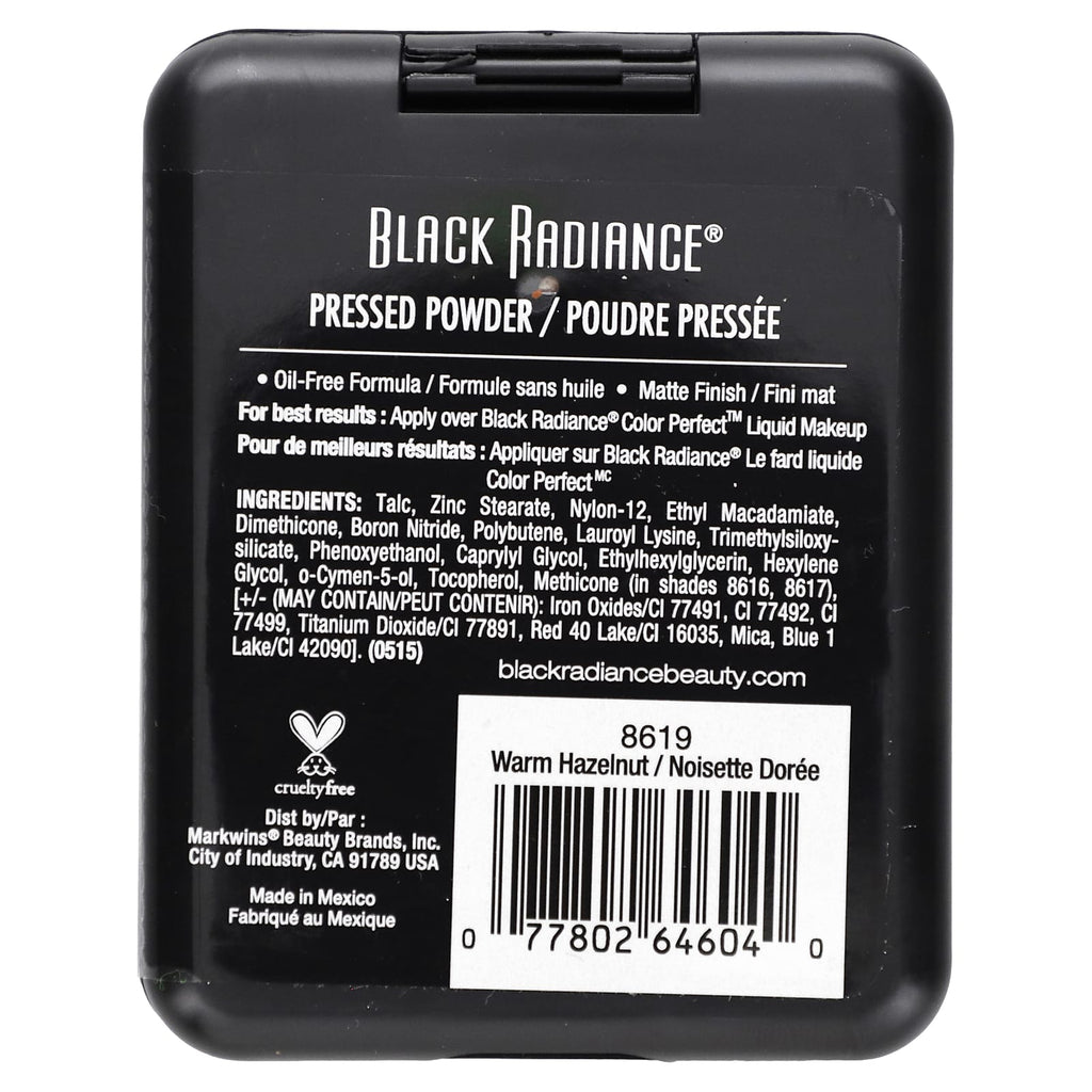 Black Radiance, Pressed Powder, 8619 Warm Hazelnut, 0.28 oz (7.8 g)