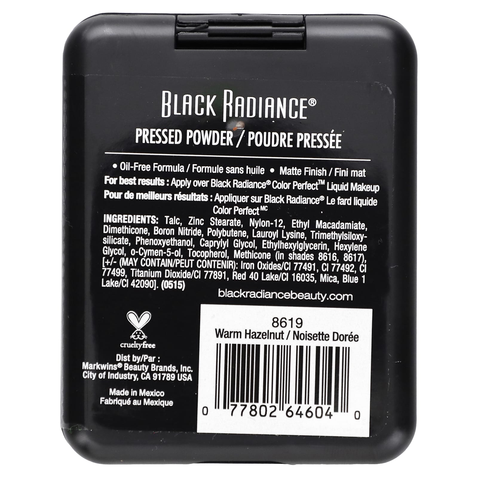 Black Radiance, Pressed Powder, 8619 Warm Hazelnut, 0.28 oz (7.8 g)