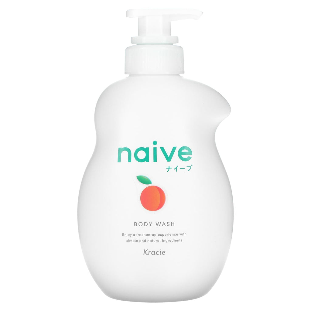 Kracie, Naive, Body Wash, Peach, 17.9 fl oz (530 ml)