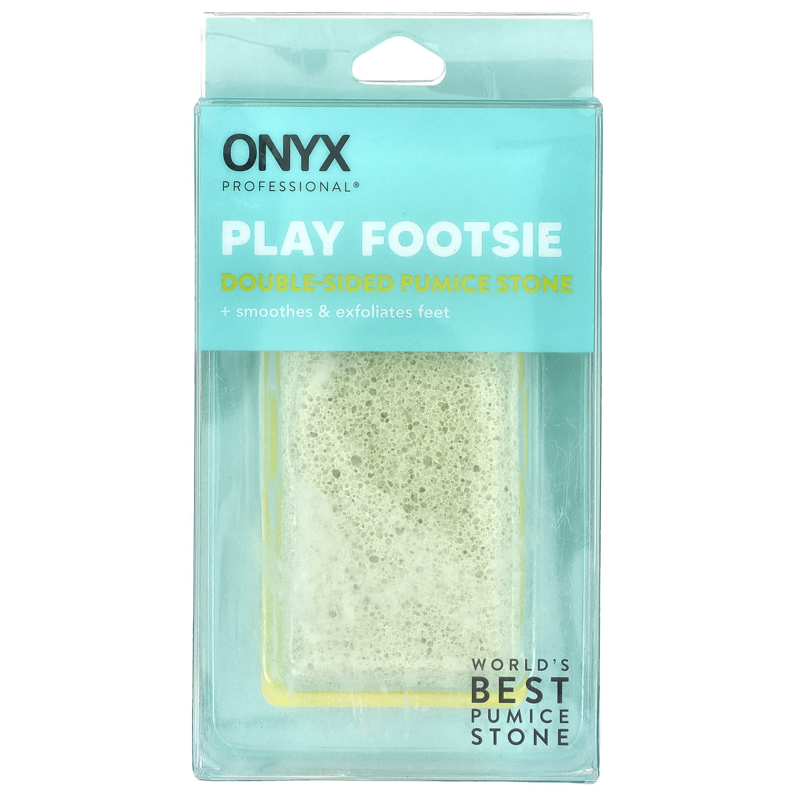 Onyx Professional, Play Footsie, Double-Sided Pumice Stone, 1 Count