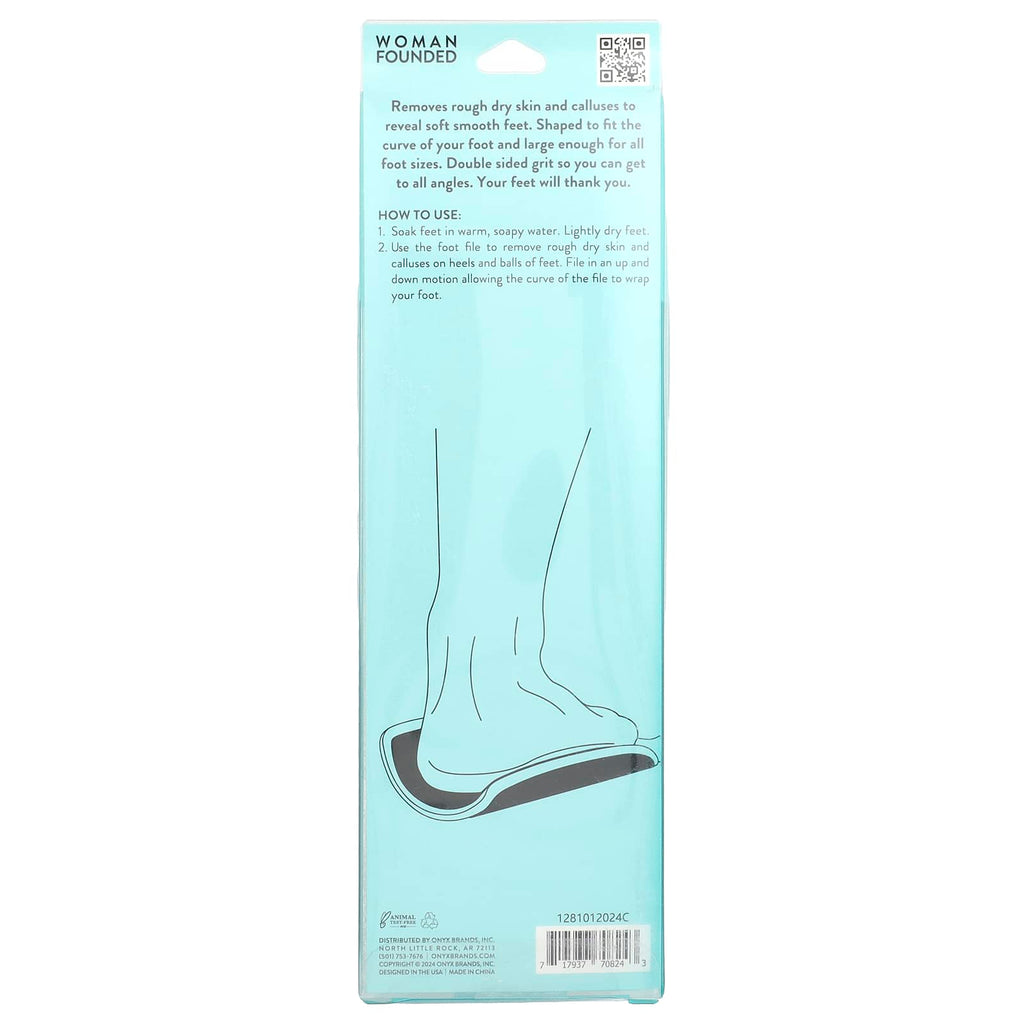 Onyx Professional, Hug Me Smooth, XL Curved Foot File, 1 File