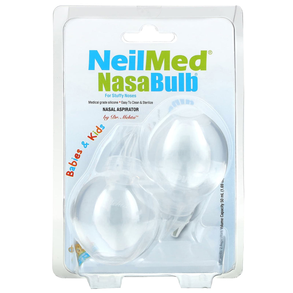 NeilMed, Babies & Kids, NasaBulb, Nasal Aspirator, 2 Aspirators, 1.69 oz (50 ml) Each