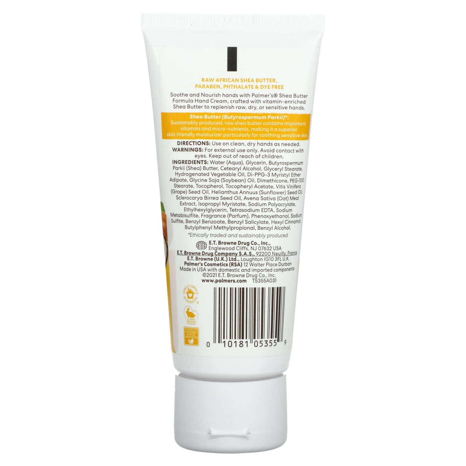 Palmer's, Shea Butter Formula® with Vitamin E, Hand Cream, 3.4 oz (96 g)