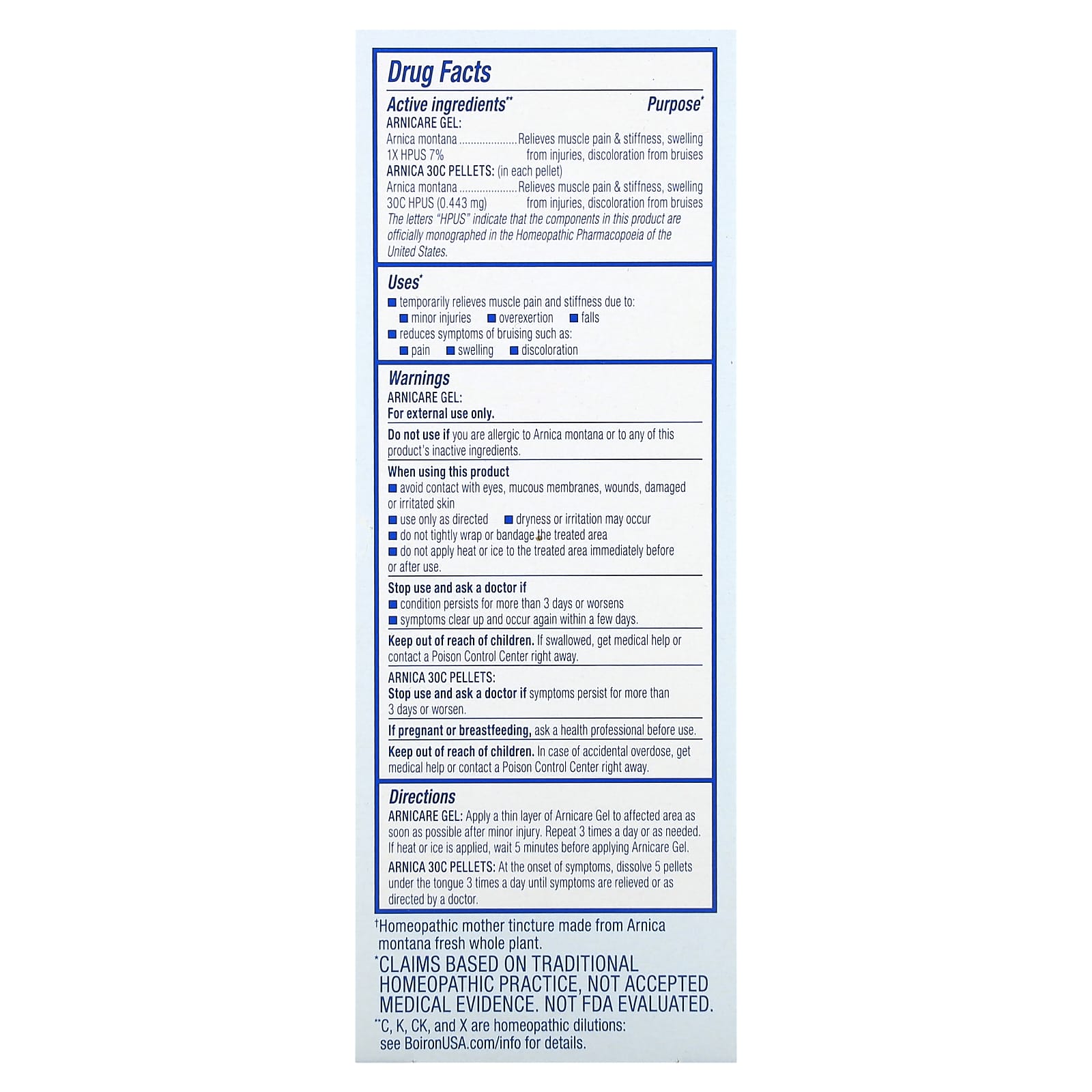 Boiron, Arnica Gel & Oral Pellets Value Pack, 2 Count