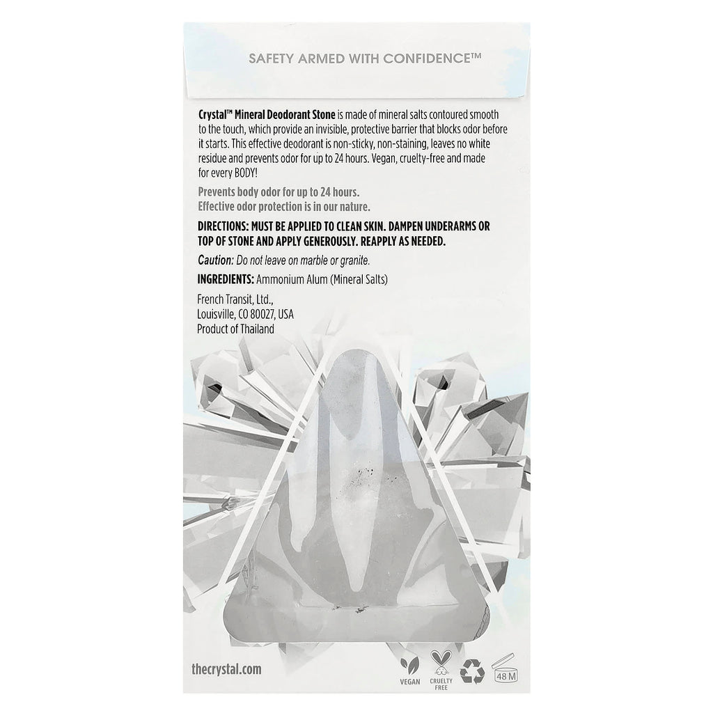 CRYSTAL, Mineral Deodorant Stone, Unscented, 5 oz (140 g)