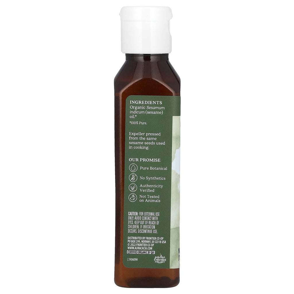 Aura Cacia, Organic Skin Care Oil, Sesame, 4 fl oz (118 ml)