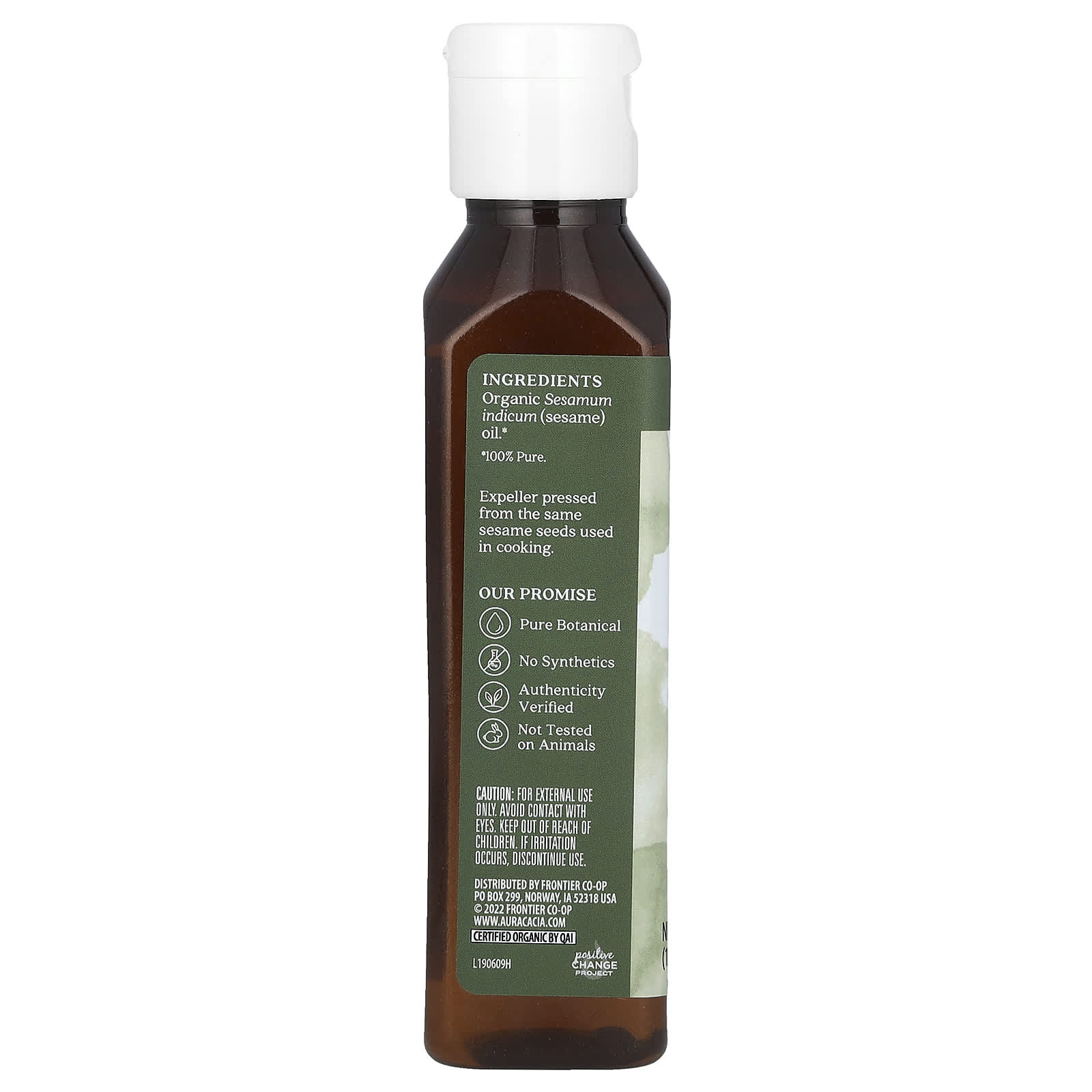Aura Cacia, Organic Skin Care Oil, Sesame, 4 fl oz (118 ml)