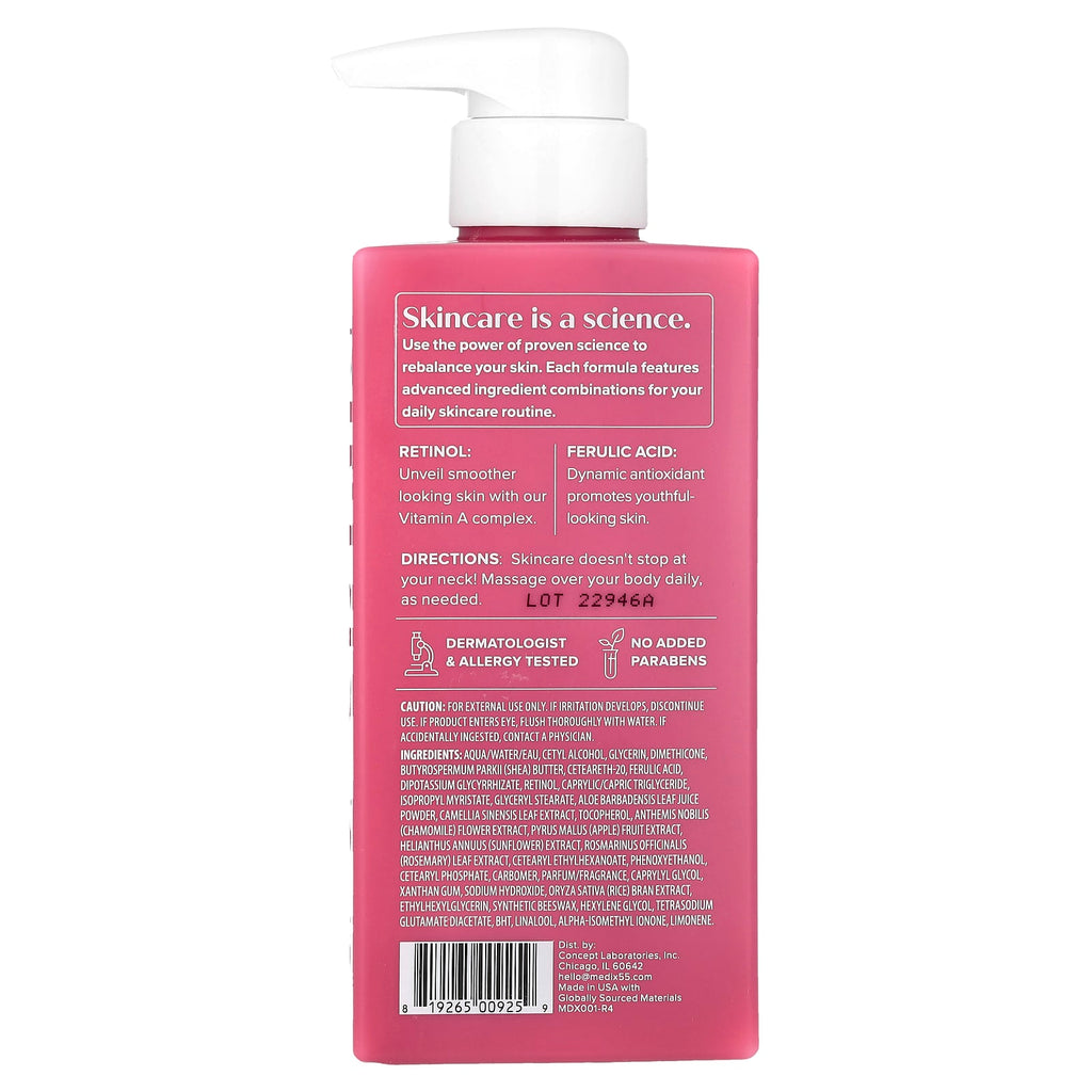 Medix 5.5, Body Cream, Retinol + Ferulic Acid, 15 fl oz (444 ml)