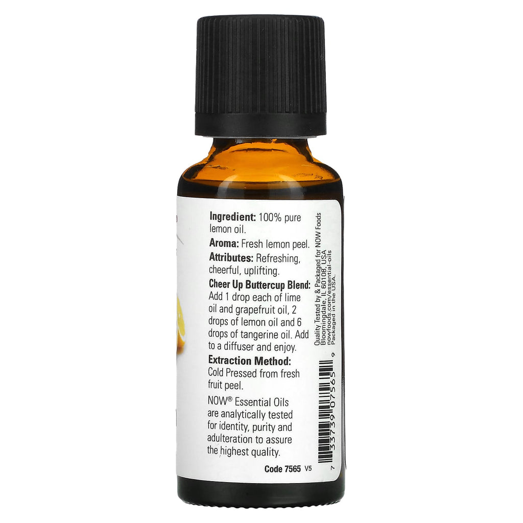 NOW Foods, Essential Oils, Lemon, 1 fl oz (30 ml)