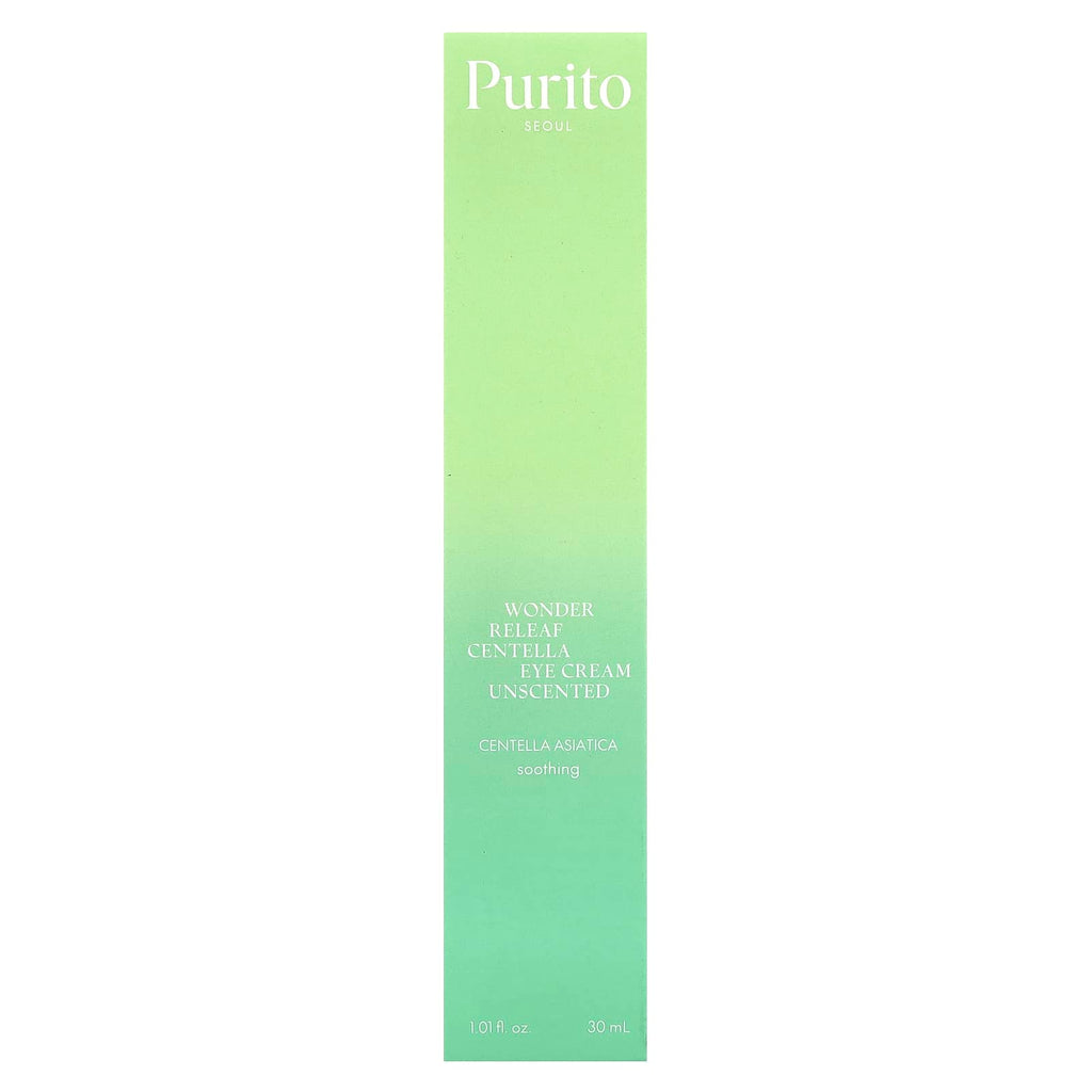 Purito, Wonder Releaf Centella Eye Cream, Unscented, 1.01 fl oz (30 ml)