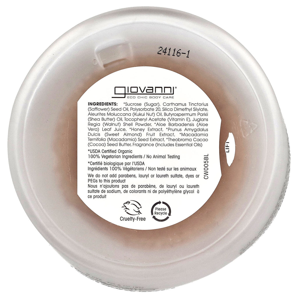 Giovanni, Hot Chocolate™, Sugar Scrub with Crushed Cocoa Beans, 9 oz (260 g)