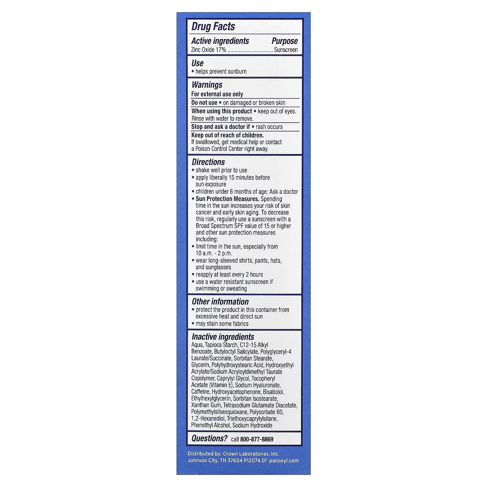 PanOxyl, Oil Control Moisturizer, SPF30, 1.7 oz (48 g)