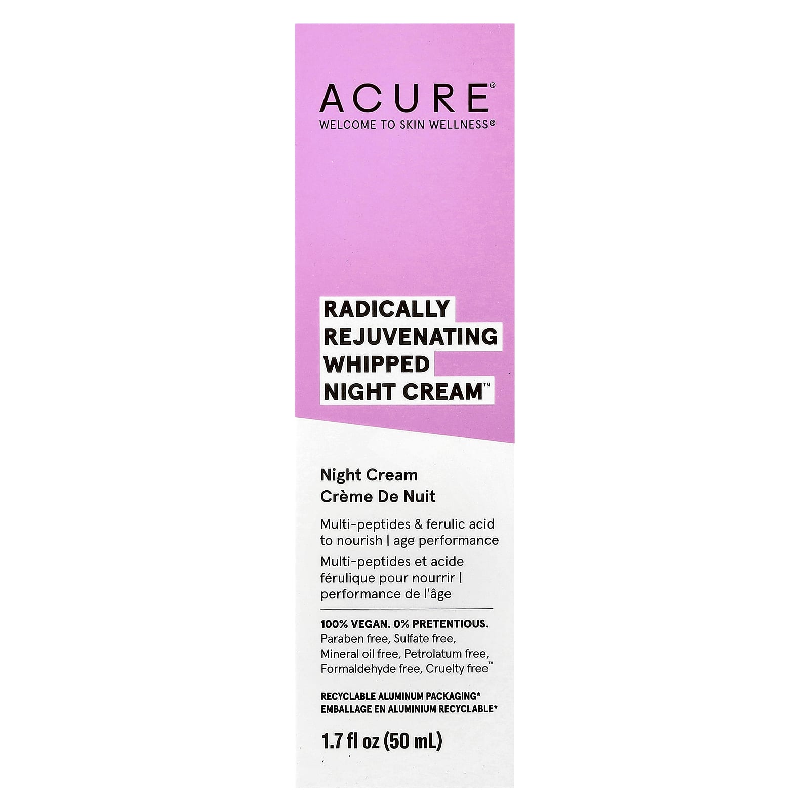 ACURE, Radically Rejuvenating Whipped Night Cream™, 1.7 fl oz (50 ml)
