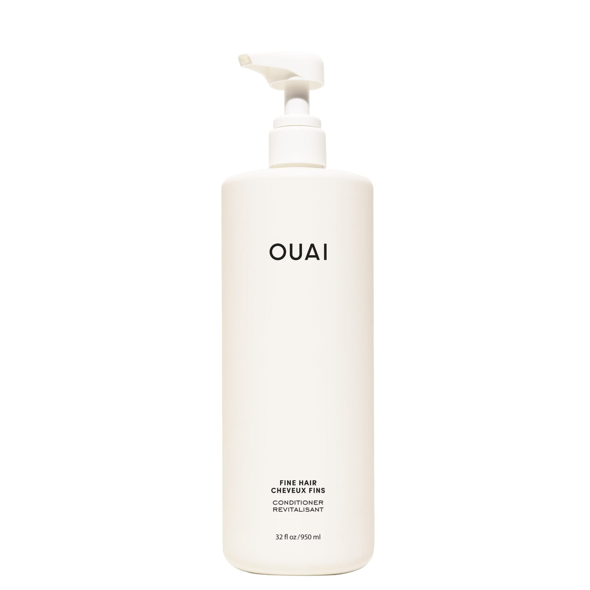 OUAI Fine Hair Conditioner Salon Size with Keratin, Biotin & Chia Seed Oil