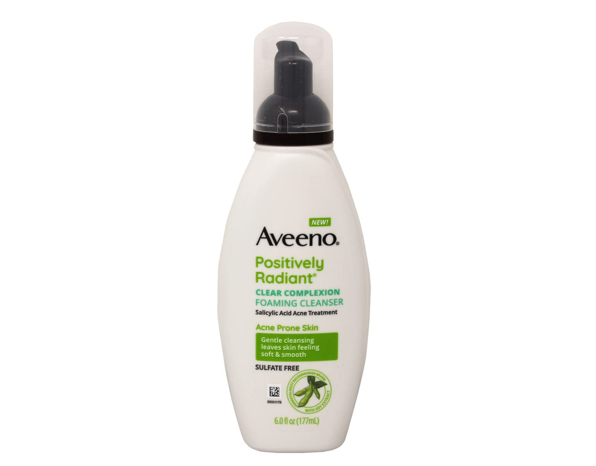 Aveeno Active Naturals Clear Complexion Foaming Cleanser 6 oz Pack of 2