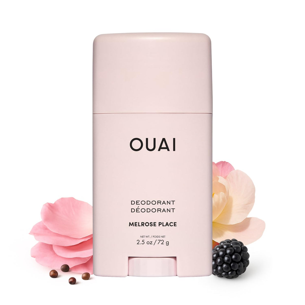 OUAI Aluminum-Free Deodorant for Women, Clear Application, 24-Hour Odor Control