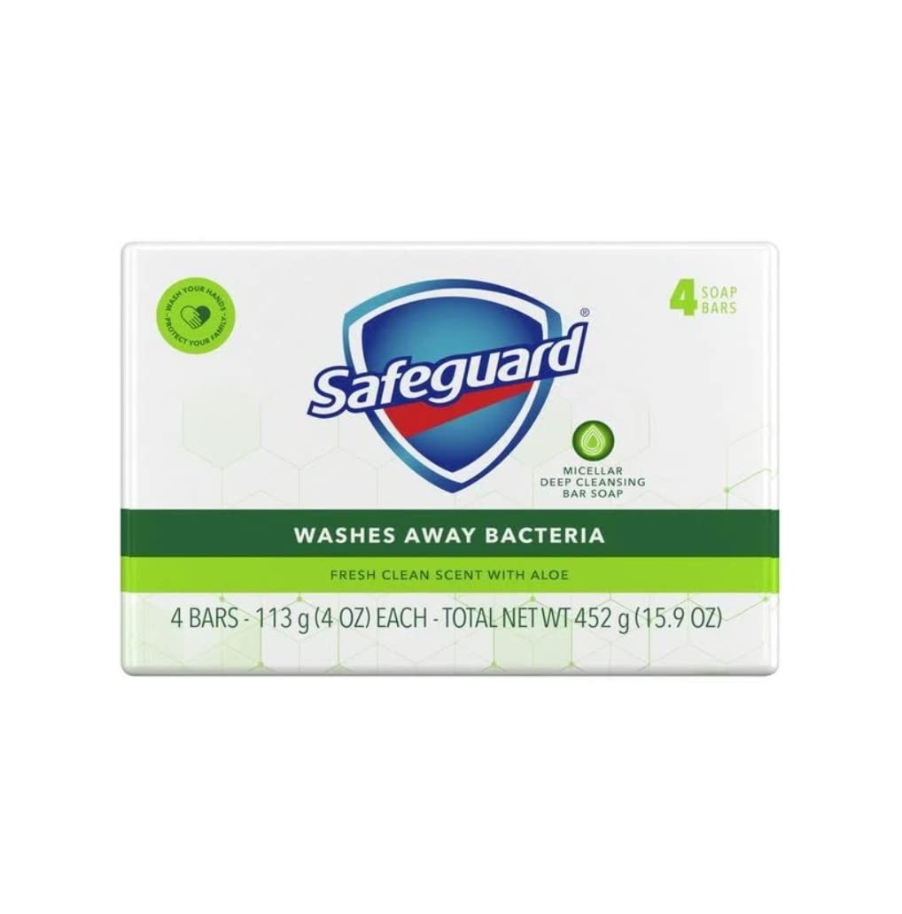 Safeguard White Bar Soap, 4 Oz, 48 Bars