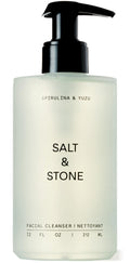 Salt & Stone Facial Cleanser with Spirulina, Yuzu & Hyaluronic Acid