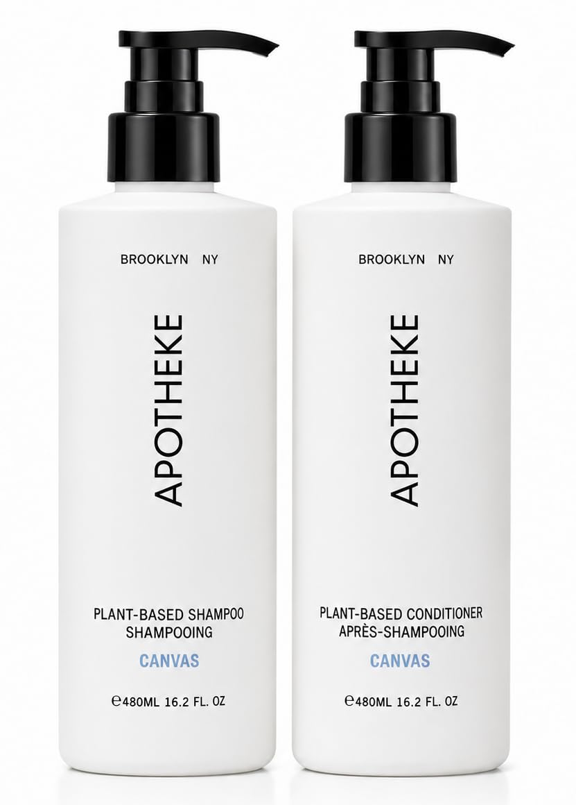 Apotheke Canvas Plant-Based Shampoo & Conditioner Set, 16.2 fl oz Each