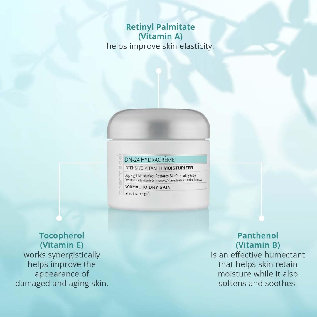 Pharmagel DN-24 Hydracrème Intensive Vitamin Moisturizer, Face & Neck, 2 oz