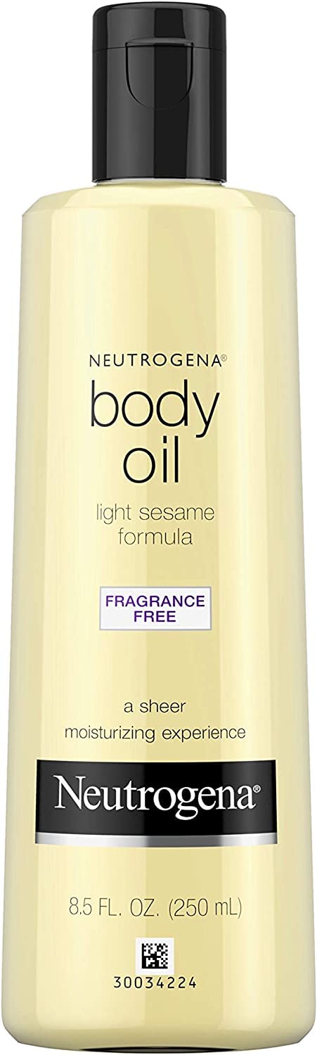 Neutrogena Lightweight Body Oil for Dry Skin, 8.5 fl oz, Pack of 2