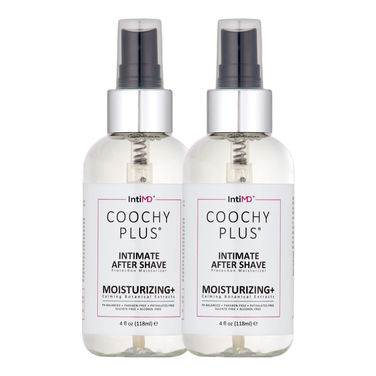 Coochy Plus After Shave Mist for Women, Intimate Razor Bump & Ingrown Care, 2 Pack