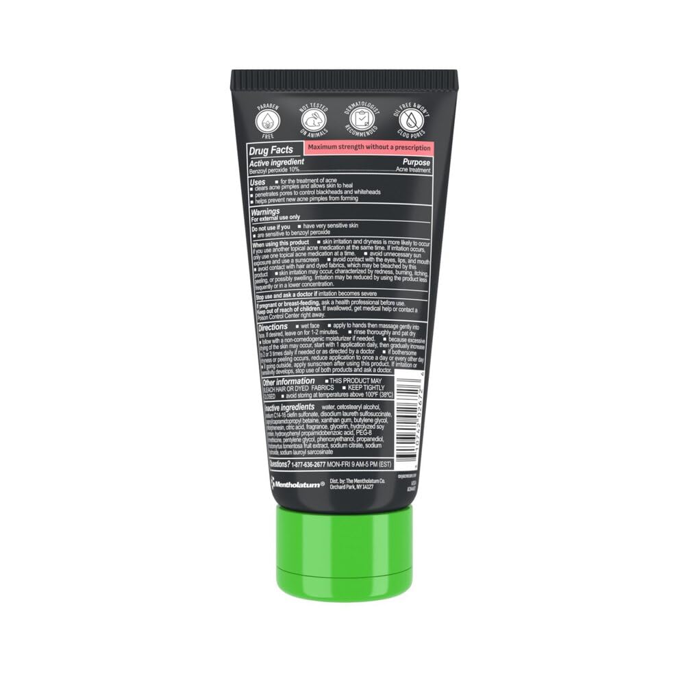 Oxy Maximum Strength Acne Cleanser with 10% Benzoyl Peroxide, 5 Fl Oz, Pack of 3