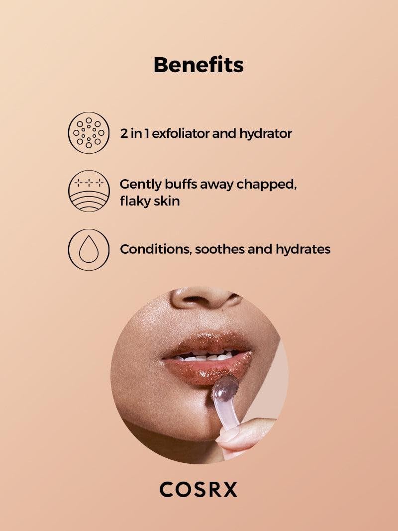 COSRX Honey Sugar Lip Scrub, Shea Butter Lip Exfoliator, 0.7 oz