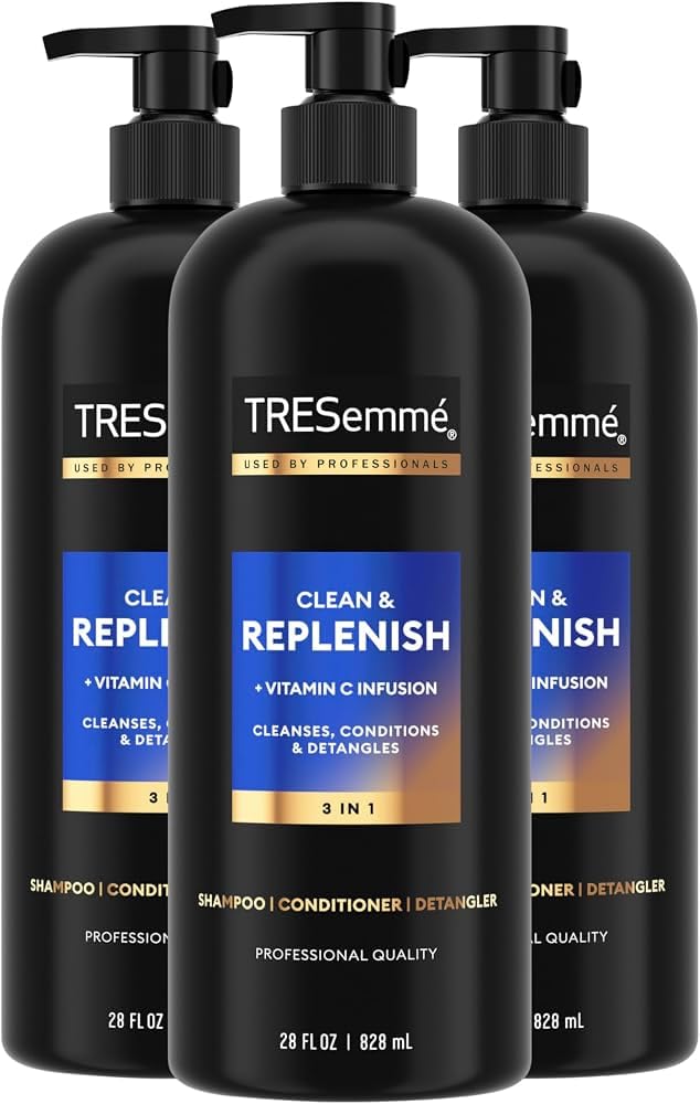 TRESemmé Clean & Replenish 3-in-1 Shampoo, Conditioner & Detangler