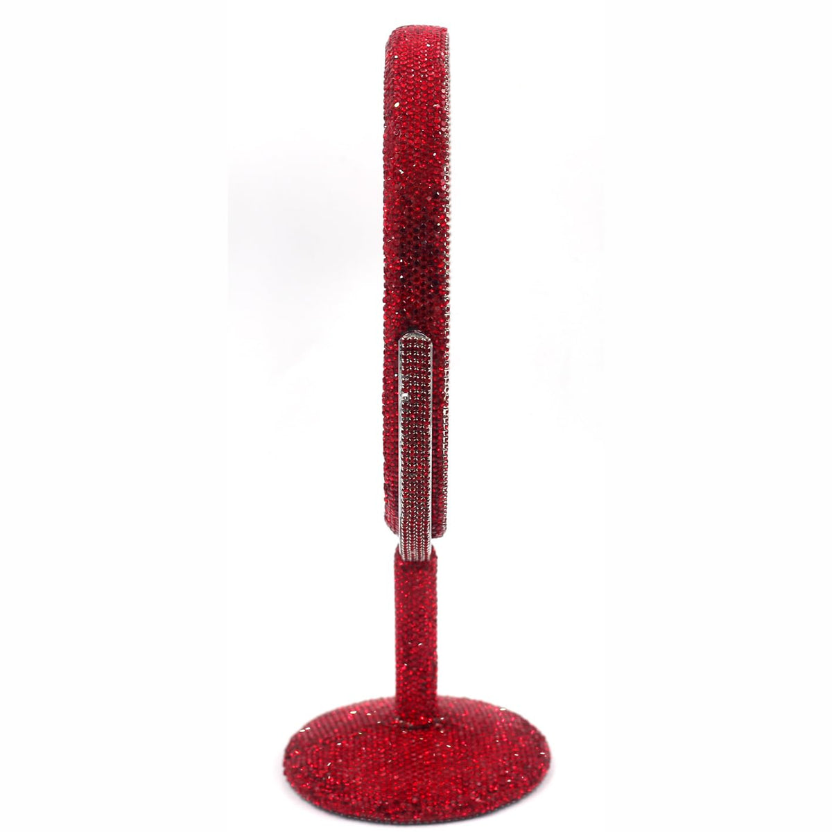 Bling Rhinestone Double-Sided Swivel Vanity Makeup Mirror