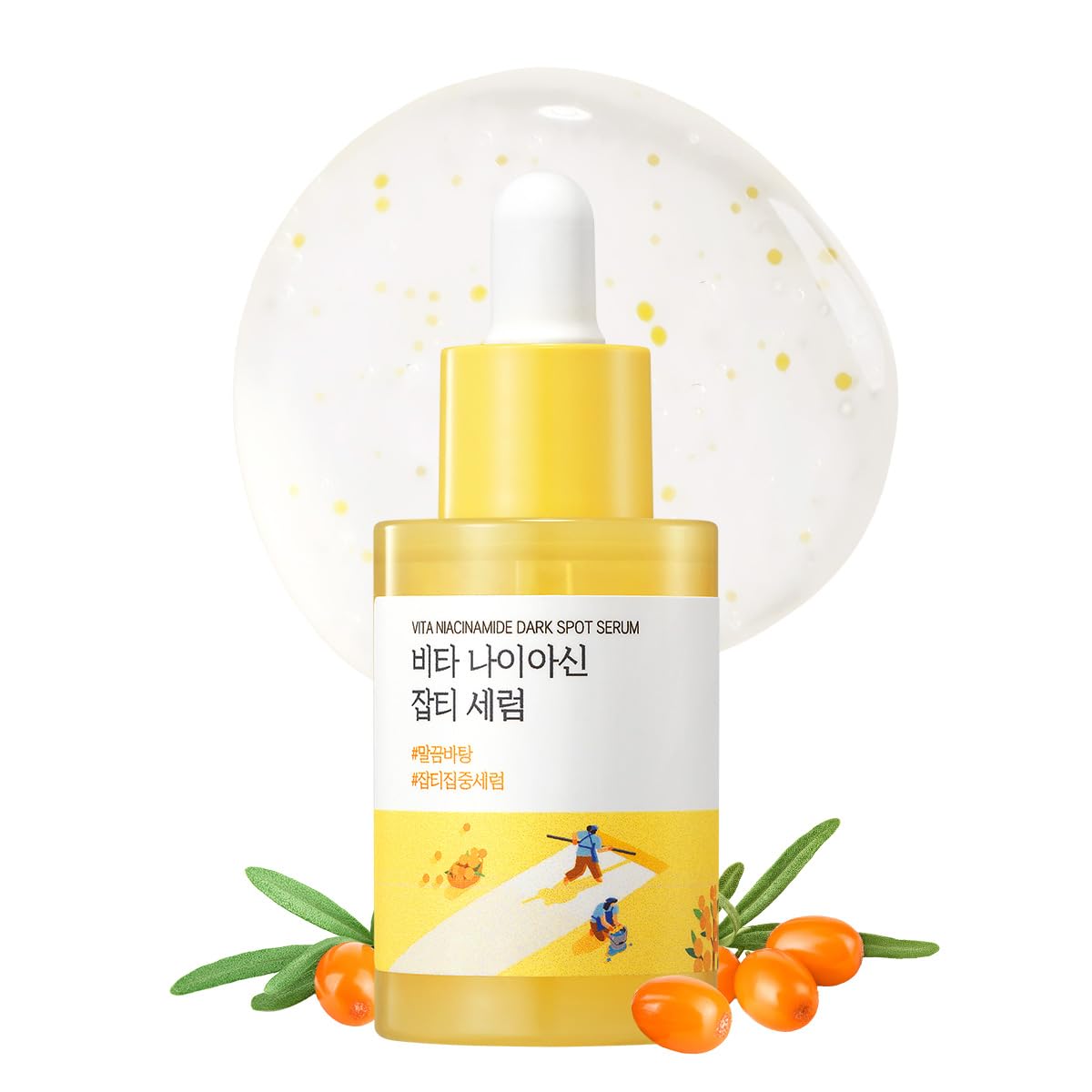 ROUND LAB Vita Niacinamide Dark Spot Serum with Vitamin C, 1.01 Fl Oz