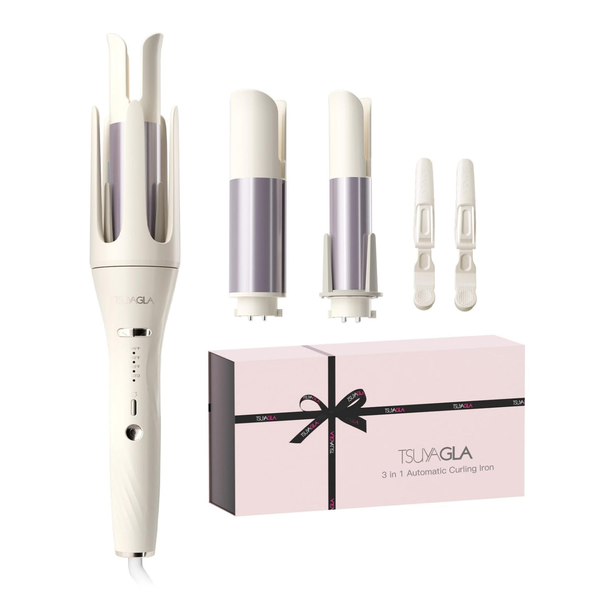 3-in-1 Automatic Curling Iron with Ceramic Barrels